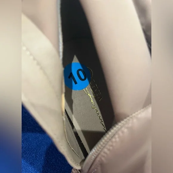 Olivia Ferguson Beige Champagne/Nude Over-the-Knee Boots. - Picture 9 of 13